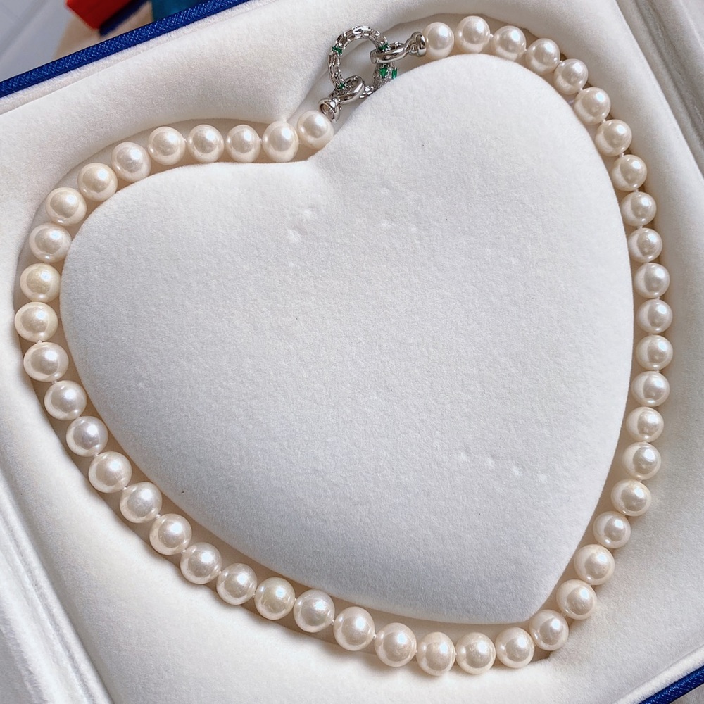 8mm+ real pearl necklace
